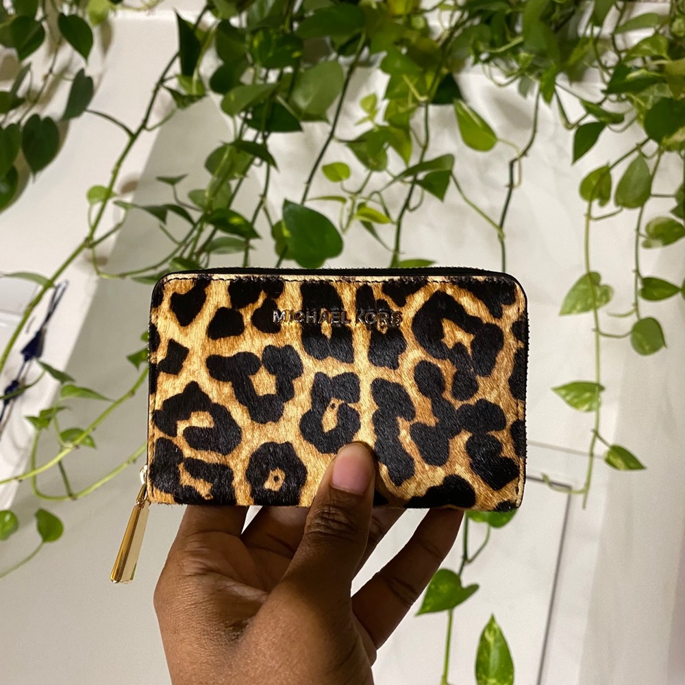 Leopard Michael Kors Cardholder